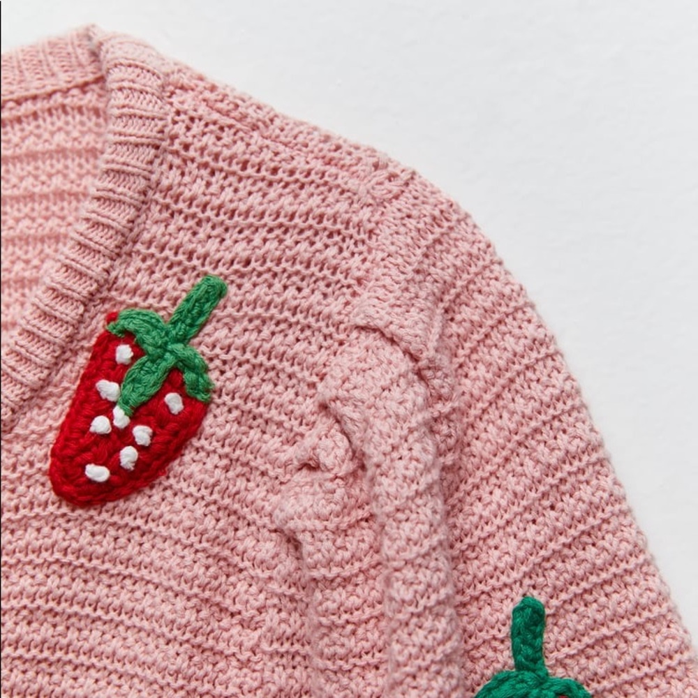SEARCHING FOR ZARA STRAWBERRY SWEATER - Picture 2 of 9